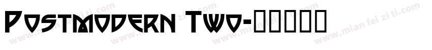 Postmodern Two字体转换